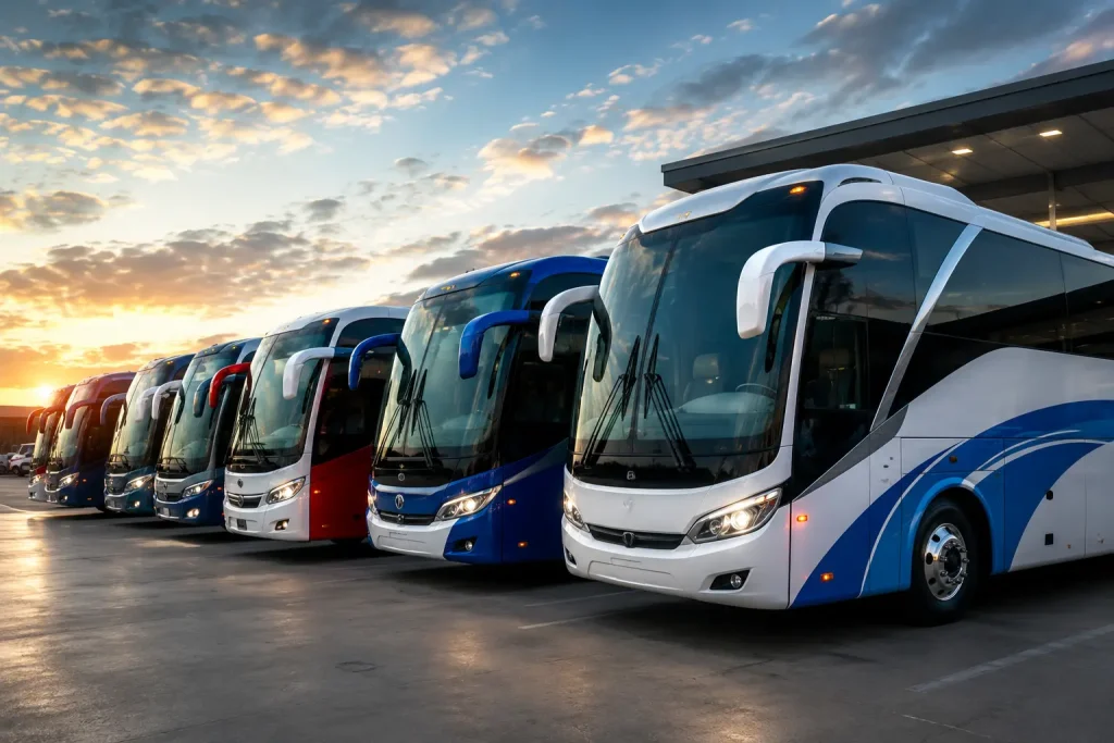 Flota de autobuses de empresas de transporte de pasajeros en Colombia y Latinoamérica destacadas por Buspasión.